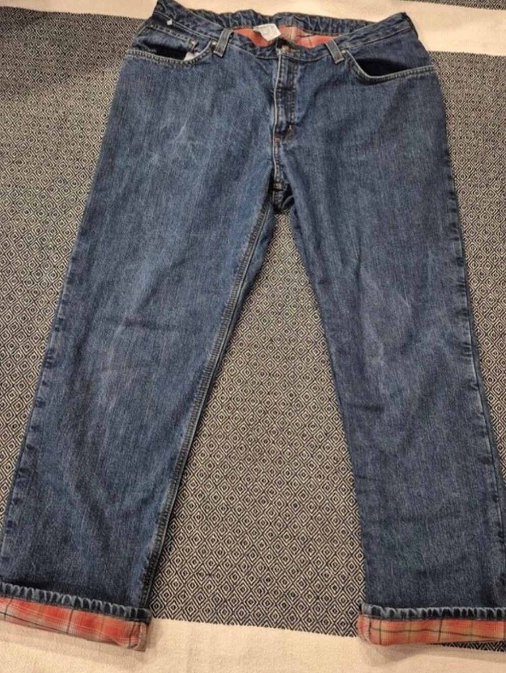 Carhartt Women's Relaxed Straight Flannel Lined Jeans Size 16x30